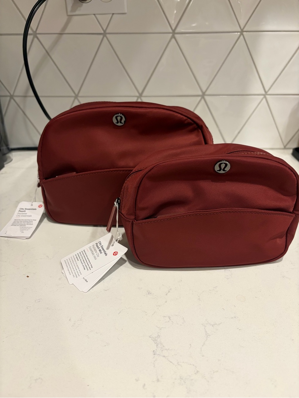 TWO NWT Lululemon City Essentials Pouches in Rockwood